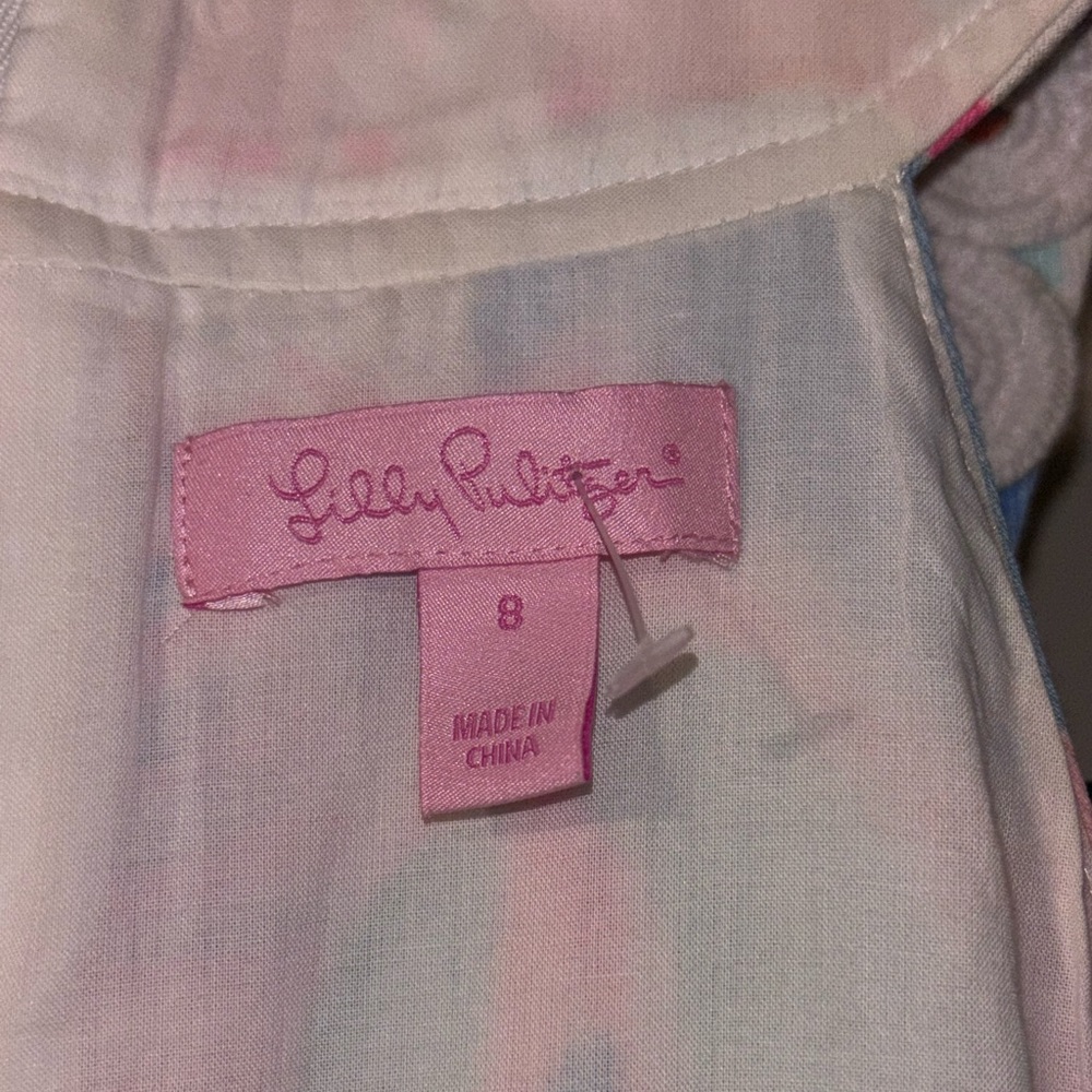 Lilly Pulitzer Pink and Blue Swim Cover-Up - Picture 4 of 5
